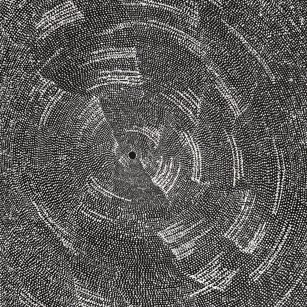 Aboriginal Artwork by Julie Nangala Robertson, Ngapa Jukurrpa (Water Dreaming) - Pirlinyarnu, 152x91cm