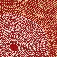 Aboriginal Artwork by Julie Nangala Robertson, Ngapa Jukurrpa (Water Dreaming) - Pirlinyarnu, 30x30cm