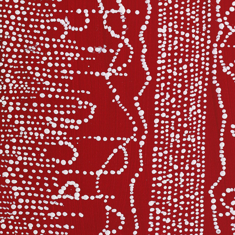 Aboriginal Artwork by Julie Nangala Robertson, Ngapa Jukurrpa (Water Dreaming) - Pirlinyarnu, 30x30cm