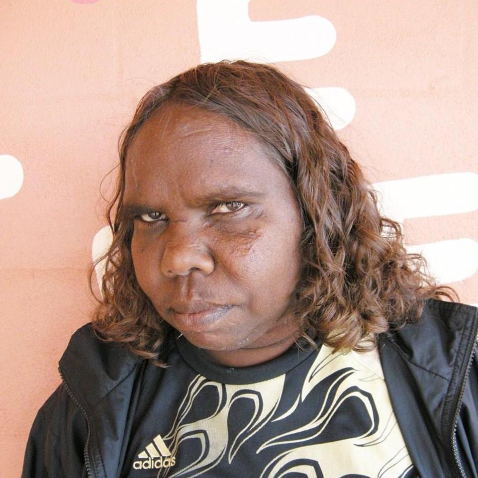 Aboriginal Artwork by Julie Nangala Robertson, Ngapa Jukurrpa (Water Dreaming) - Pirlinyarnu, 30x30cm
