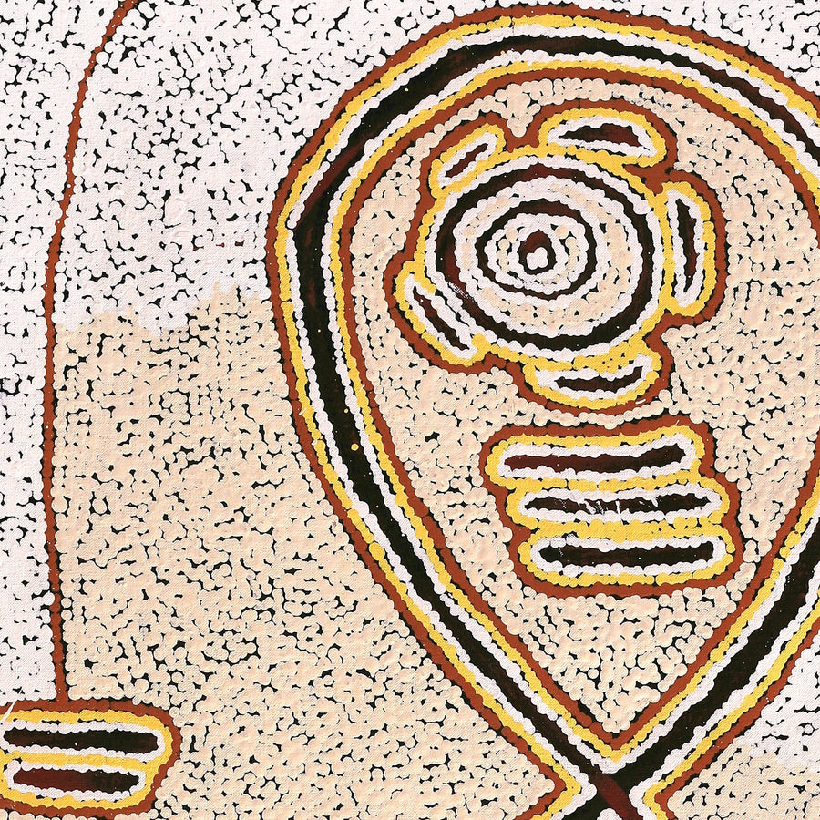 Aboriginal Artwork by Kara Napangardi Ross, Pamapardu Jukurrpa (Flying Ant Dreaming) - Warntungurru, 122x61cm