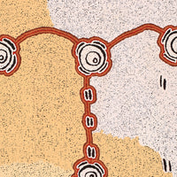 Aboriginal Artwork by Kara Napangardi Ross, Pamapardu Jukurrpa (Flying Ant Dreaming) - Warntungurru, 122x91cm