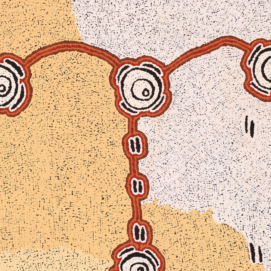 Aboriginal Artwork by Kara Napangardi Ross, Pamapardu Jukurrpa (Flying Ant Dreaming) - Warntungurru, 122x91cm