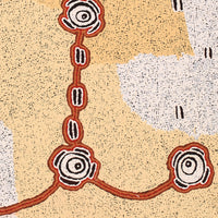Aboriginal Artwork by Kara Napangardi Ross, Pamapardu Jukurrpa (Flying Ant Dreaming) - Warntungurru, 122x91cm