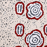 Aboriginal Artwork by Kara Napangardi Ross, Pamapardu Jukurrpa (Flying Ant Dreaming) - Warntungurru, 30x30cm