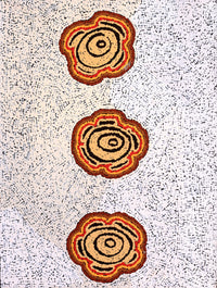 Aboriginal Artwork by Kara Napangardi Ross, Pamapardu Jukurrpa (Flying Ant Dreaming) - Warntungurru, 61x46cm