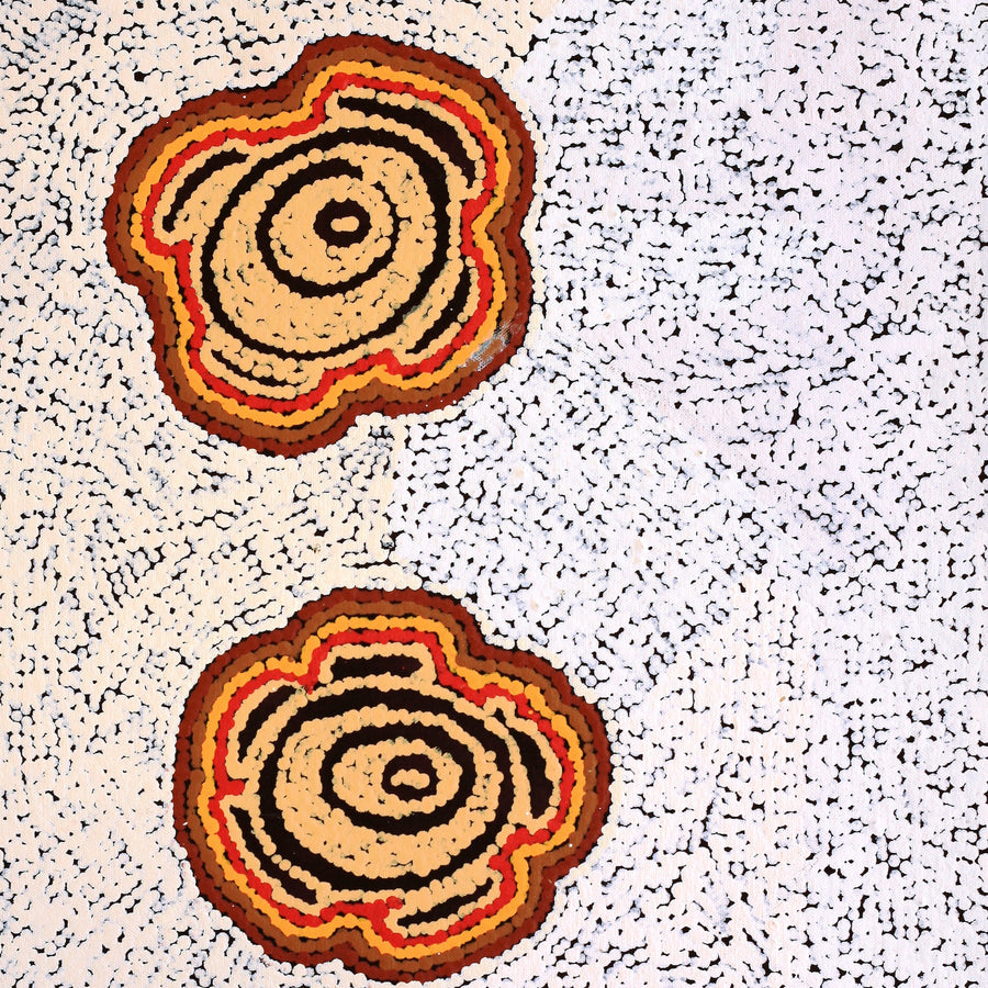 Aboriginal Artwork by Kara Napangardi Ross, Pamapardu Jukurrpa (Flying Ant Dreaming) - Warntungurru, 61x46cm
