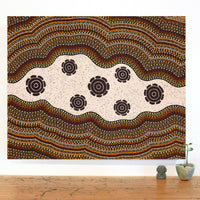 Aboriginal Artwork by Kara Napangardi Ross, Pamapardu Jukurrpa (Flying Ant Dreaming) - Warntungurru, 76x61cm