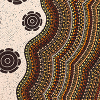 Aboriginal Artwork by Kara Napangardi Ross, Pamapardu Jukurrpa (Flying Ant Dreaming) - Warntungurru, 76x61cm