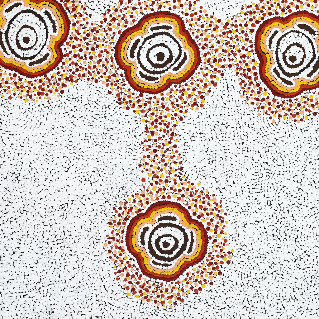 Aboriginal Artwork by Kara Napangardi Ross, Pamapardu Jukurrpa (Flying Ant Dreaming) - Warntungurru, 91x61cm