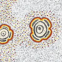 Aboriginal Artwork by Kara Napangardi Ross, Pamapardu Jukurrpa (Flying Ant Dreaming) - Warntungurru, 91x76cm