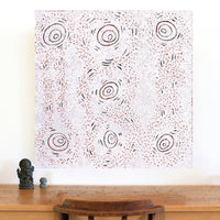 Aboriginal Artwork by Kara Napangardi Ross, Pamapardu Jukurrpa (Flying Ant Dreaming) - Warntungurru, 91x91cm