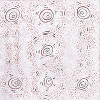 Aboriginal Artwork by Kara Napangardi Ross, Pamapardu Jukurrpa (Flying Ant Dreaming) - Warntungurru, 91x91cm