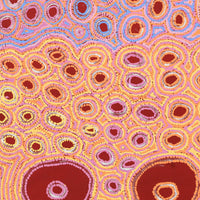 Aboriginal Artwork by Kelly Napangardi Michaels, Mina Mina Dreaming - Ngalyipi, 122x107cm