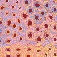 Aboriginal Artwork by Kelly Napangardi Michaels, Mina Mina Dreaming - Ngalyipi, 122x107cm