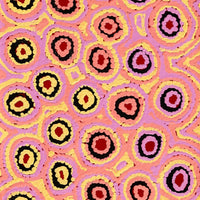 Aboriginal Artwork by Kelly Napangardi Michaels, Mina Mina Dreaming - Ngalyipi, 122x30cm