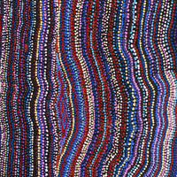 Aboriginal Artwork by Kieran Japangardi Michaels, Lappi Lappi Jukurrpa, 91x91cm