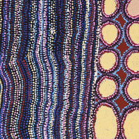 Aboriginal Artwork by Kieran Japangardi Michaels, Lappi Lappi Jukurrpa, 91x91cm