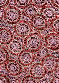 Aboriginal Artwork by Kirsty-Anne Napanangka Martin, Ngalyipi Jukurrpa (Snakevine Dreaming) - Mina Mina, 107x76cm