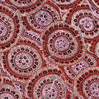 Aboriginal Artwork by Kirsty-Anne Napanangka Martin, Ngalyipi Jukurrpa (Snakevine Dreaming) - Mina Mina, 107x76cm