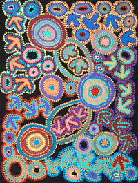 Aboriginal Artwork by Lee Nangala Gallagher, Yankirri Jukurrpa (Emu Dreaming) - Ngarlikurlangu, 61x46cm