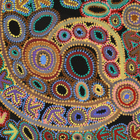 Aboriginal Artwork by Lee Nangala Gallagher, Yankirri Jukurrpa (Emu Dreaming) - Ngarlikurlangu, 76x61cm