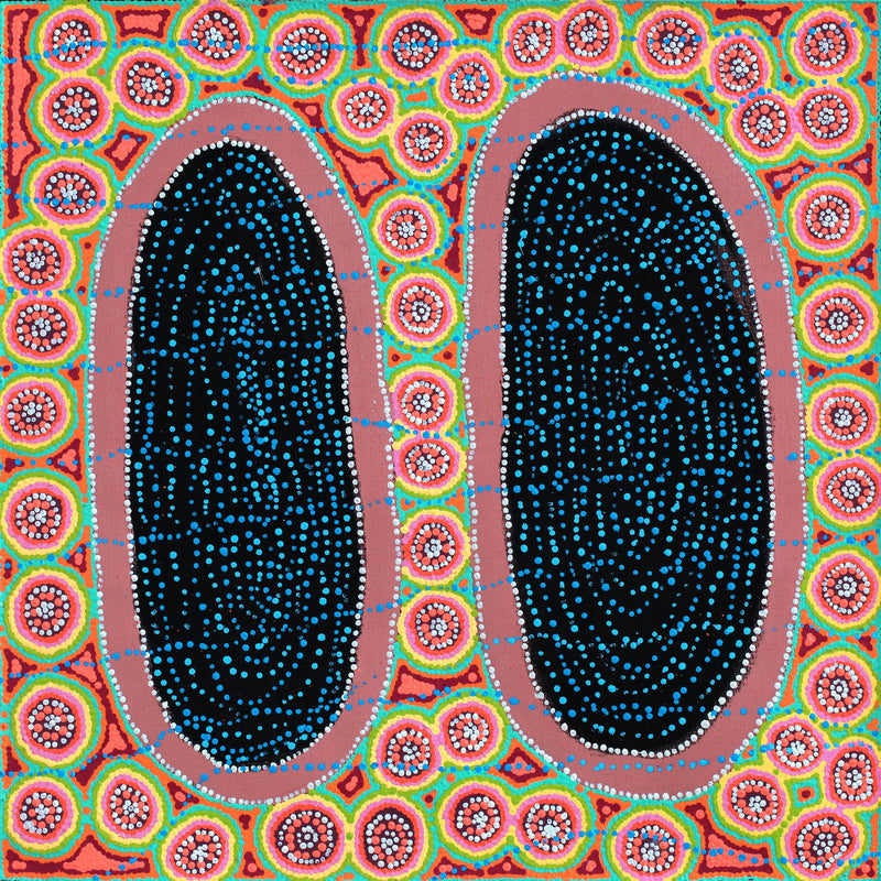 Aboriginal Artwork by Letitia Nungarrayi Bartlett, Winparrku - Mt Webb Dreaming, 61x61cm