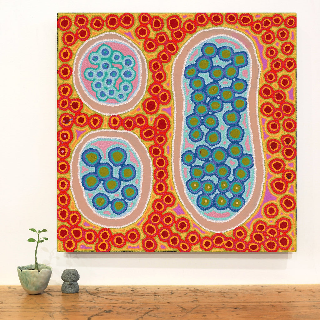 Aboriginal Artwork by Letitia Nungarrayi Bartlett, Winparrku - Mt Webb Dreaming, 61x61cm