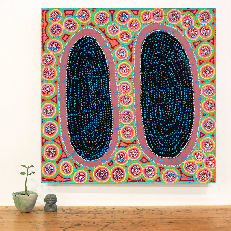 Aboriginal Artwork by Letitia Nungarrayi Bartlett, Winparrku - Mt Webb Dreaming, 61x61cm