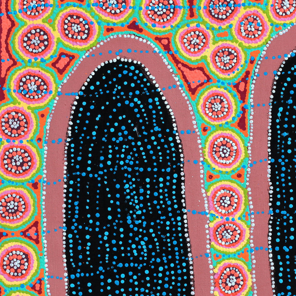 Aboriginal Artwork by Letitia Nungarrayi Bartlett, Winparrku - Mt Webb Dreaming, 61x61cm - ART ARK®