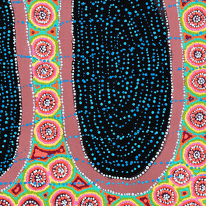 Aboriginal Artwork by Letitia Nungarrayi Bartlett, Winparrku - Mt Webb Dreaming, 61x61cm - ART ARK®