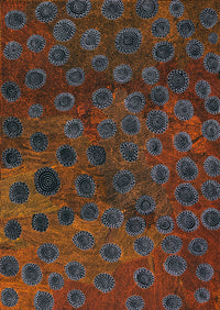 Aboriginal Artwork by Lola Nampijinpa Brown, Ngapa Jukurrpa - Mikanji, 107x76cm