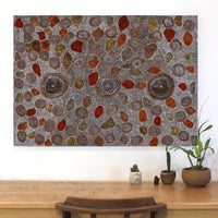 Aboriginal Artwork by Lola Nampijinpa Brown, Ngapa Jukurrpa - Mikanji, 107x76cm