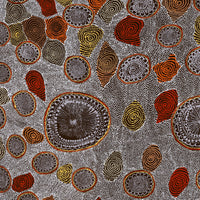 Aboriginal Artwork by Lola Nampijinpa Brown, Ngapa Jukurrpa - Mikanji, 107x76cm