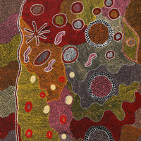 Aboriginal Artwork by Lola Nampijinpa Brown, Ngapa Jukurrpa - Mikanji, 122x91cm