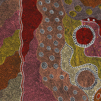 Aboriginal Artwork by Lola Nampijinpa Brown, Ngapa Jukurrpa - Mikanji, 122x91cm