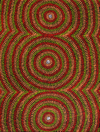 Aboriginal Artwork by Lorraine Napangardi Wheeler, Lukarrara Jukurrpa, 61x46cm