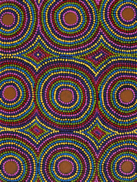 Aboriginal Artwork by Lorraine Napangardi Wheeler, Lukarrara Jukurrpa, 61x46cm