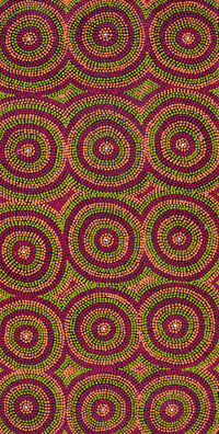 Aboriginal Artwork by Lorraine Napangardi Wheeler, Lukarrara Jukurrpa, 91x46cm