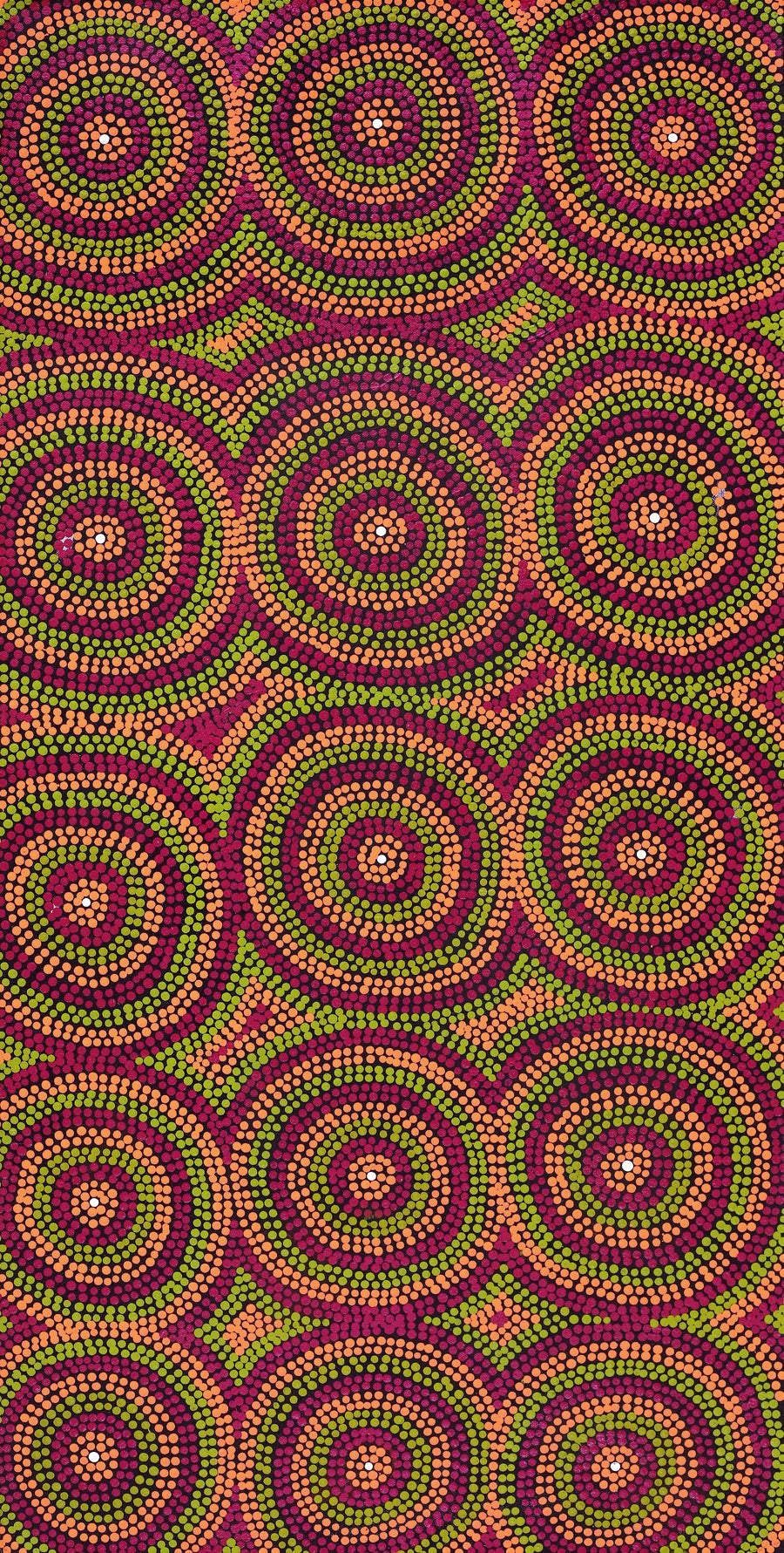 Aboriginal Artwork by Lorraine Napangardi Wheeler, Lukarrara Jukurrpa, 91x46cm