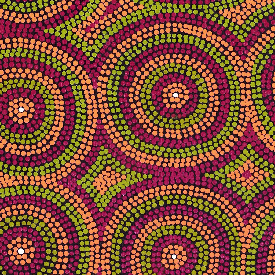Aboriginal Artwork by Lorraine Napangardi Wheeler, Lukarrara Jukurrpa, 91x46cm