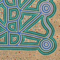 Aboriginal Artwork by Louise Nangala Egan, Ngapa Jukurrpa (Water Dreaming) - Puyurru, 91x61cm