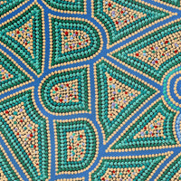 Aboriginal Artwork by Louise Nangala Egan, Ngapa Jukurrpa (Water Dreaming) - Puyurru, 91x61cm