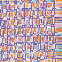Aboriginal Artwork by Lynette Nangala Singleton, Ngapa Jukurrpa - Puyurru, 122x76cm