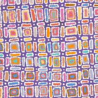 Aboriginal Artwork by Lynette Nangala Singleton, Ngapa Jukurrpa - Puyurru, 122x76cm