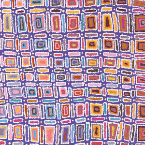 Aboriginal Art by Lynette Nangala Singleton, Ngapa Jukurrpa - Puyurru, 183x76cm - ART ARK®