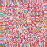Aboriginal Artwork by Lynette Nangala Singleton, Ngapa Jukurrpa - Puyurru, 61x61cm