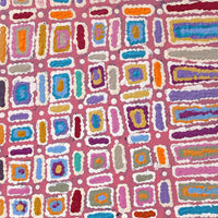 Aboriginal Artwork by Lynette Nangala Singleton, Ngapa Jukurrpa - Puyurru, 76x46cm