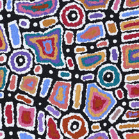 Aboriginal Artwork by Lynette Nangala Singleton, Ngapa Jukurrpa - Puyurru, 91x30cm