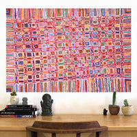 Aboriginal Artwork by Lynette Nangala Singleton, Ngapa Jukurrpa - Puyurru, 91x61cm